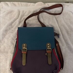 Elegant Teal and Brown Women's Backpack